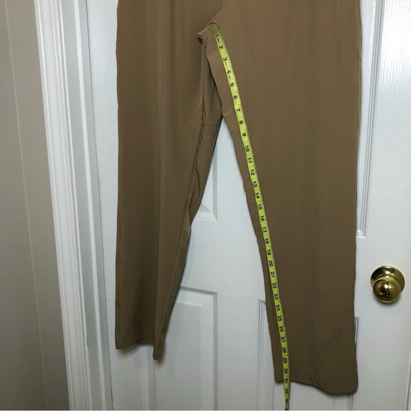 Travels Together By You Ruched Drawstring Waist Pocket Lightweight Khaki Pants L - Picture 16 of 16